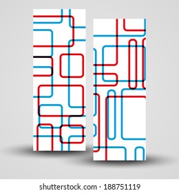Vector banner set for your design, abstract Illustration.