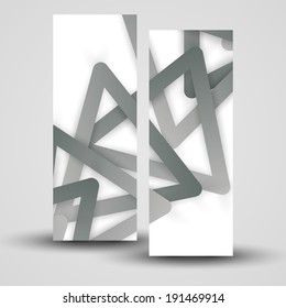 Vector banner set for your design, abstract Illustration.