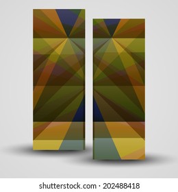Vector banner set for your design, abstract Illustration.