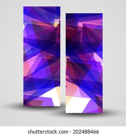Vector banner set for your design, abstract Illustration.