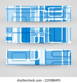 Vector banner set for your design, abstract Illustration.