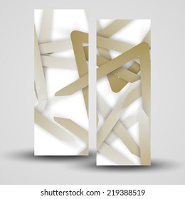 Vector banner set for your design, abstract Illustration.