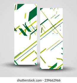 Vector banner set for your design, abstract Illustration.