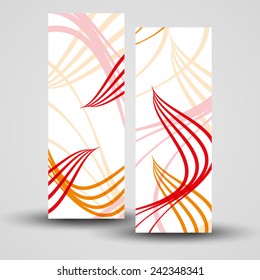 Vector banner set for your design, abstract Illustration.