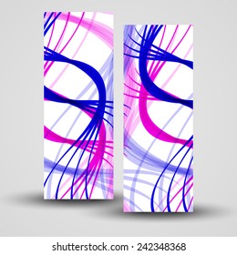 Vector banner set for your design, abstract Illustration.