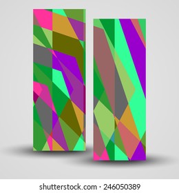 Vector banner set for your design, abstract Illustration.