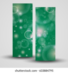 Vector banner set for your design, abstract illustration
