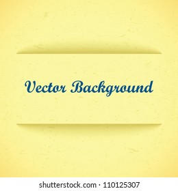 Vector banner with shadow