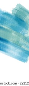 Vector banner shape isolated on white background. Hand drawn abstract paint brush strokes. Design element