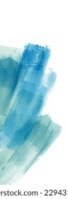 Vector banner shape isolated on white background. Hand drawn abstract paint brush strokes. Design element