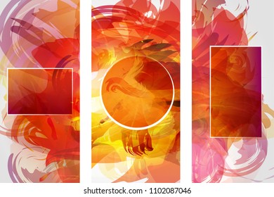 Vector banner shapes collection isolated on white background. Hand drawn abstract paint brush strokes set. Watercolor elements. Vector Colorful Watercolor Splash for decoration of posters, typography