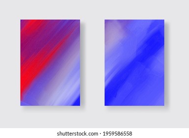 Vector banner shapes collection isolated on white background. Hand drawn abstract paint brush strokes set. Watercolor elements.