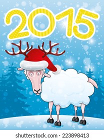 Vector banner. Sheep.