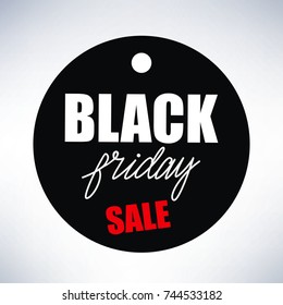 Vector banner sign for Black Friday Sale.