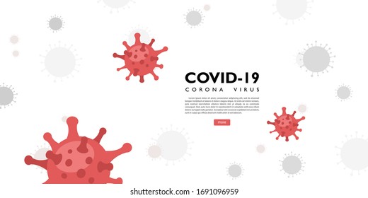 Vector banner for the site. Coronavirus control and healthcare. Image of masked people, protection against the virus. Virus control measures: wear a mask and wash your hands.