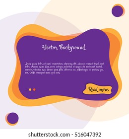 Vector banner slider