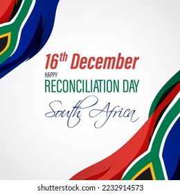 Vector banner of South Africa Reconciliation Day