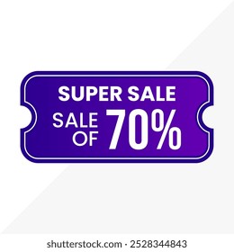 Vector Banner for Special Offer – 70% Off Promotion