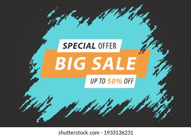 Vector banner "Special offer big sale" background
