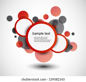 Vector banner speech bubble