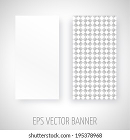 Vector banner with squares decoration