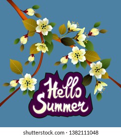 Vector Banner Summer vacation and travel design