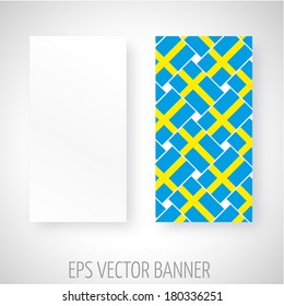 Vector banner with Sweden flag decoration