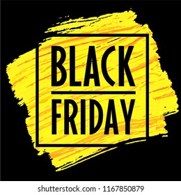 Vector Banner template Black Friday 2018