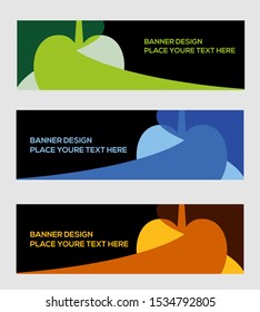 Vector banner. template design creative with abstract background card, decorative