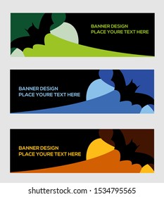 Vector banner. template design creative with abstract background card, decorative, perfect for Happy Halloween