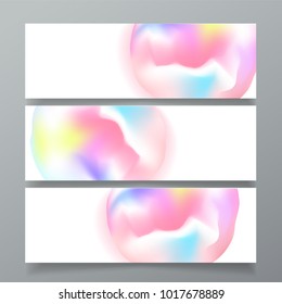 Vector banner template design mockup