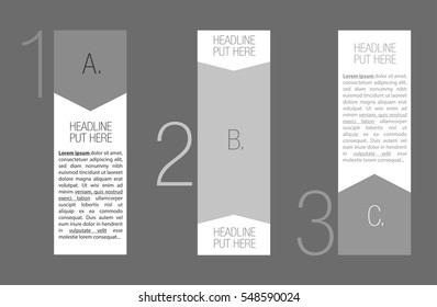 Vector banner template on background for design, business, education, advertisement.