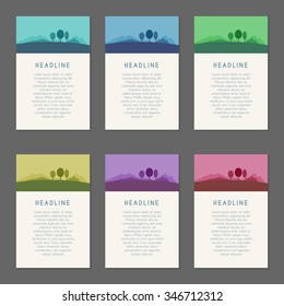 Vector banner template with place for your text. Modern minimalistic design. For business flyer, presentation, brochure, web site header, invitation, marketing and advertising