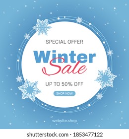 Winter End of Season Sale Background Design. 3212660 Vector Art at Vecteezy