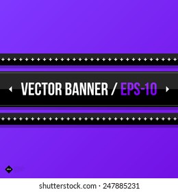 Vector banner template. Useful for web design, presentations and media. EPS10