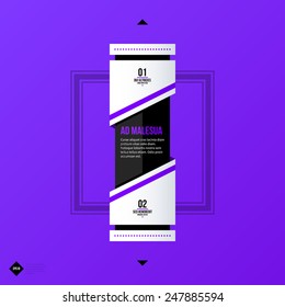 Vector banner template. Useful for web design, presentations and media. EPS10
