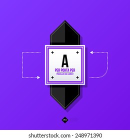 Vector banner template. Useful for web design, presentations and media. EPS10