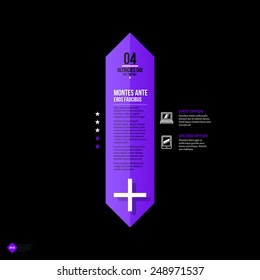 Vector banner template. Useful for web design, presentations and media. EPS10