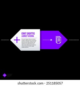 Vector banner template. Useful for web design, presentations and media. EPS10