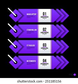 Vector banner template. Useful for web design, presentations and media. EPS10