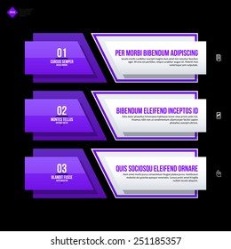 Vector banner template. Useful for web design, presentations and media. EPS10