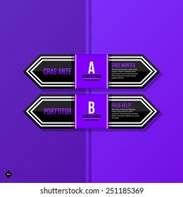 Vector banner template. Useful for web design, presentations and media. EPS10