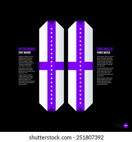 Vector banner template. Useful for web design, presentations and media. EPS10