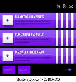 Vector banner template. Useful for web design, presentations and media. EPS10