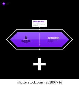 Vector banner template. Useful for web design, presentations and media. EPS10