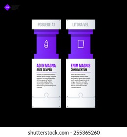 Vector banner template. Useful for web design, presentations and media. EPS10