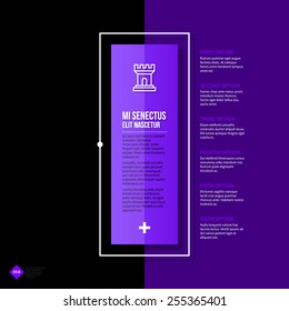 Vector banner template. Useful for web design, presentations and media. EPS10