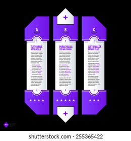 Vector banner template. Useful for web design, presentations and media. EPS10