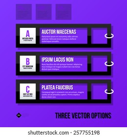 Vector banner template. Useful for web design, presentations and media. EPS10