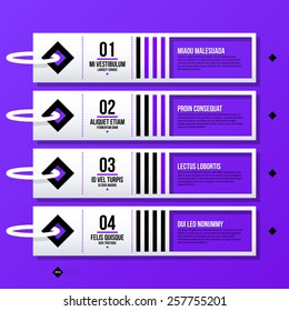 Vector banner template. Useful for web design, presentations and media. EPS10